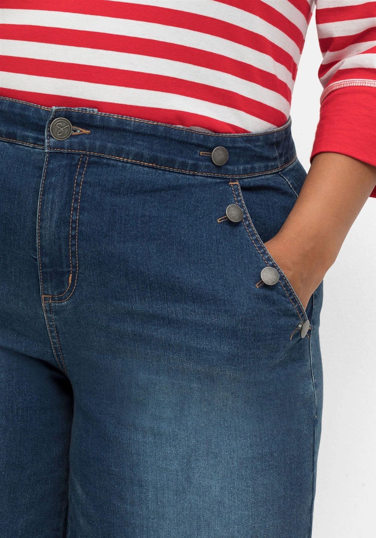 Sheego Extraweite 3/4-Jeans In Curvy-Schnitt ELLA 6 Sheego Extraweite 3/4-Jeans In Curvy-Schnitt ELLA – Bild 6