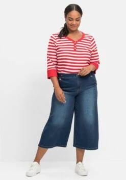 Sheego Extraweite 3/4-Jeans In Curvy-Schnitt ELLA