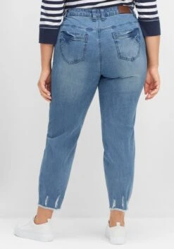 Sheego Schmale 7/8-Jeans Mit Destroyed-Effekten -Sheego Verkaufe 14477600327 04FHT 02 SH