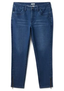 Sheego Schmale Jeans Mit Zippern Am Saumabschluss -Sheego Verkaufe 14477800053 04FKG 00 SH