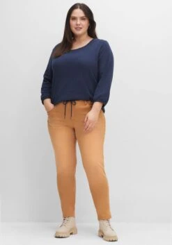 Sheego Schmale Colored- Jeans Mit Schlupfbund -Sheego Verkaufe 14477900076 04FUT 02 SH