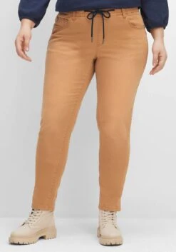 Sheego Schmale Colored- Jeans Mit Schlupfbund