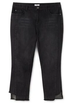 Sheego Gerade 7/8-Jeans Mit Cut-out Und Fransen Am Saum -Sheego Verkaufe 14478000341 04FML 00 SH