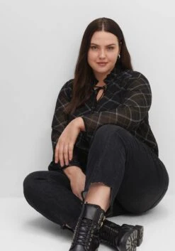 Sheego Gerade 7/8-Jeans Mit Cut-out Und Fransen Am Saum -Sheego Verkaufe 14478000341 04FMO 02 SH