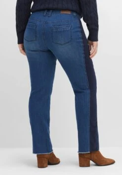 Sheego Gerade Jeans Mit Jersey-Einsätzen Seitlich Am Bein -Sheego Verkaufe 14479500053 04FND 02 SH