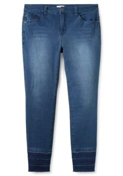 Sheego Schmale Jeans Mit Kontrastsaum Und Crinkle-Effekt -Sheego Verkaufe 14479700053 04FQ7 00 SH