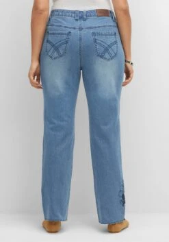 Sheego Gerade Jeans Mit Blumenstickereien -Sheego Verkaufe 14479800053 04FVV 02 SH