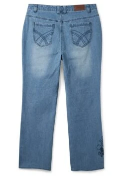 Sheego Gerade Jeans Mit Blumenstickereien -Sheego Verkaufe 14479800053 04FVW 00 SH