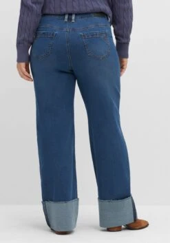 Sheego Jeans In Curvy-Schnitt ELLA Mit Breitem Umschlag -Sheego Verkaufe 14479900330 04FS4 02 SH