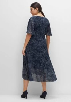 Sheego Chiffonkleid In Wickeloptik, Mit Alloverprint -Sheego Verkaufe 14485600524 04FYP 02 SH