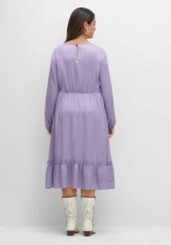 Sheego Midikleid Mit Taillengummi Und Rüsche Am Saum -Sheego Verkaufe 14486800347 04FHB 02 SH