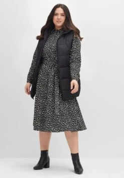 Sheego Hemdblusenkleid In Midilänge, Mit Weitem Rock