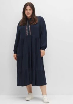 Sheego Stufenkleid Im Boho-Stil, Aus Jersey