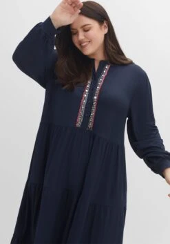 Sheego Stufenkleid Im Boho-Stil, Aus Jersey 11 Sheego Stufenkleid Im Boho-Stil, Aus Jersey -Sheego Verkaufe 14492000035 04FRZ 02 SH