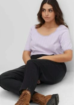 Sheego Mom-Jeans Mit Rüsche Am High-Waist-Bund -Sheego Verkaufe 14492900341 04GLR 02 SH