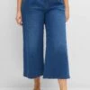 Sheego Jeans-Culotte Mit Bundfalten