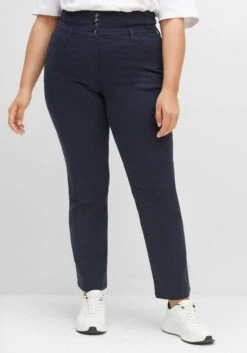 Sheego Gerade Twillhose In Curvy-Schnitt ANNE