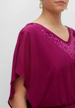 Sheego Abendkleid Aus Georgette, Mit Pailletten -Sheego Verkaufe 14497500258 04GBY 02 SH