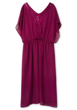 Sheego Abendkleid Aus Georgette, Mit Pailletten -Sheego Verkaufe 14497500258 04GBZ 00 SH