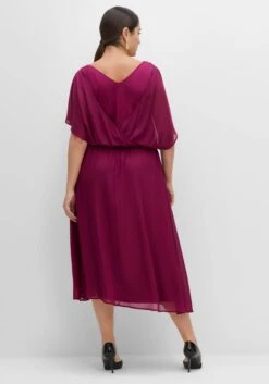 Sheego Abendkleid Aus Georgette, Mit Pailletten -Sheego Verkaufe 14497500258 04GC3 02 SH