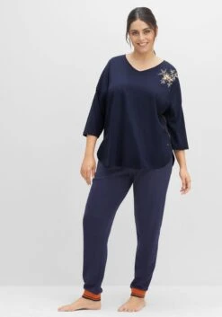 Sheego Relaxshirt Mit Blumendruck Und 3/4-Ärmeln -Sheego Verkaufe 14506200018 04GP5 02 SH