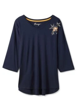 Sheego Relaxshirt Mit Blumendruck Und 3/4-Ärmeln -Sheego Verkaufe 14506200018 04GP8 00 SH