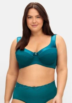 Sheego Bügel-BH Mit Kleiner Zierschleife, Breite Träger