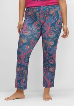 Relaxhose Mit Paisleydruck Und Elastischem Bund