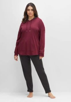 Sheego Relax-Sweatshirt In Longform, Mit Kängurutasche -Sheego Verkaufe 14515100265 04GQN 02 SH