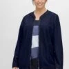 Sheego Relax-Sweatjacke In Double-Face-Optik, Mit Zugbund