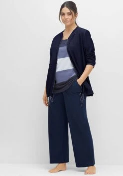 Sheego Relax-Sweatjacke In Double-Face-Optik, Mit Zugbund -Sheego Verkaufe 14516201559 04HCL 02 SH