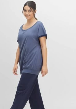 Sheego Relaxshirt Mit Turn-up-Ärmeln Und Saumbündchen -Sheego Verkaufe 14516300047 04GWN 02 SH