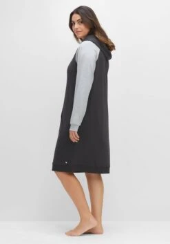 Sheego Relaxkleid Mit Kapuze, Aus Weichem Interlock