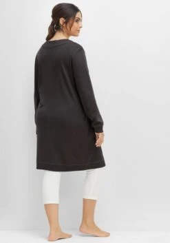 Sheego Relaxkleid Aus Interlock, Mit Tiefem V-Ausschnitt -Sheego Verkaufe 14517200105 04H8F 02 SH