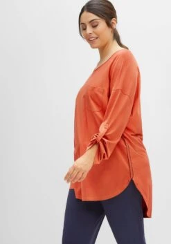 Sheego Relax-Longshirt Mit Brusttasche Und Krempelärmel -Sheego Verkaufe 14519500337 04H37 02 SH