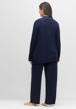 Sheego Pyjama-Set Aus Langer Hose Und Oberteil -Sheego Verkaufe 14520200018 04GVB 02 SH