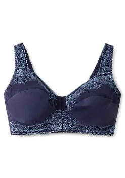 Sheego BH Ohne Bügel, Mit Kontrast-Spitze Und Verschluss Vorn -Sheego Verkaufe 14525900030 04GTT 00 SH