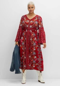 Maxikleid Im Boho-Stil, Mit Trompetenärmeln -Sheego Verkaufe 14532701781 04GW6 02 SH