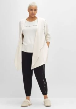 Longstrickjacke Mit Kapuze, In Offener Zipfelform -Sheego Verkaufe 14532900011 04HNI 00 SH