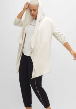 Longstrickjacke Mit Kapuze, In Offener Zipfelform -Sheego Verkaufe 14532900011 04HNL 00 SH