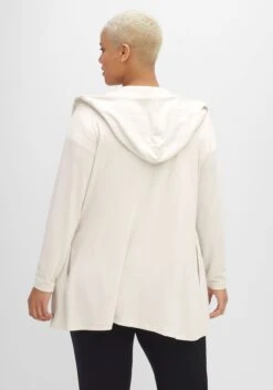 Longstrickjacke Mit Kapuze, In Offener Zipfelform -Sheego Verkaufe 14532900011 04HO3 00 SH