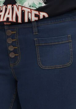 Bootcut-Jeans Mit Zierknopfleiste -Sheego Verkaufe 14533900330 04HL2 02 SH