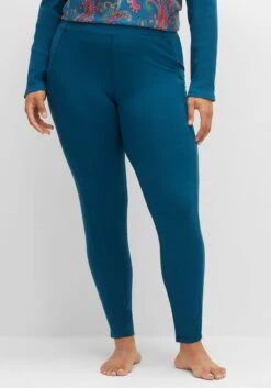 Relaxhose In Schmaler Form, Mit Ripp-Details