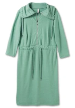 Sheego Sweatkleid Mit Großem Umlegekragen -Sheego Verkaufe 14547402096 04KFX 01 SH