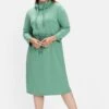 Sheego Sweatkleid Mit Großem Umlegekragen