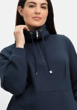 Sheego Sweatkleid Mit Troyerkragen Und Taschen -Sheego Verkaufe 14557500035 04IK2 02 SH