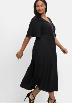 Sheego Abendkleid Mit Pailletten Am V-Ausschnitt -Sheego Verkaufe 14568200289 04IEW 02 SH