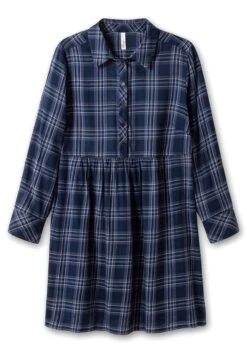 Sheego Kariertes Blusenkleid Im Hängerchen-Stil -Sheego Verkaufe 14569602118 04IPL 00 SH
