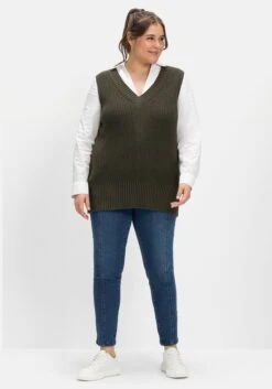 Sheego Schmale Jeans Mit Gummibund Und Teilungsnähten -Sheego Verkaufe 14570500053 04IQH 04 SH