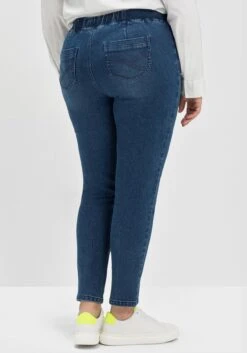 Sheego Schmale Jeans Mit Gummibund Und Teilungsnähten -Sheego Verkaufe 14570500053 04IQP 04 SH